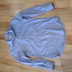 Men's size small Michael Kors blue checkered dress shirt